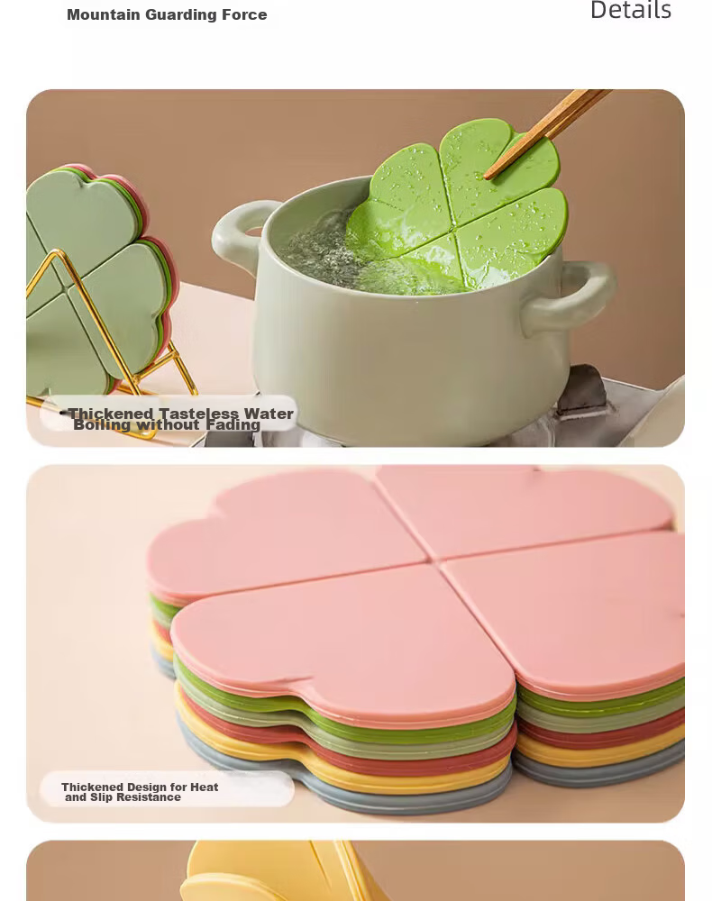 Maomiyoupin Silicone Heat-Resistant Mat, Placemat, Casserole Pad, Coaster, Bowl Mat, Plate Mat, Heat-Resistant Table Mat for Home Use, High-Temperature Resistant, Anti-Scalding Pad 12