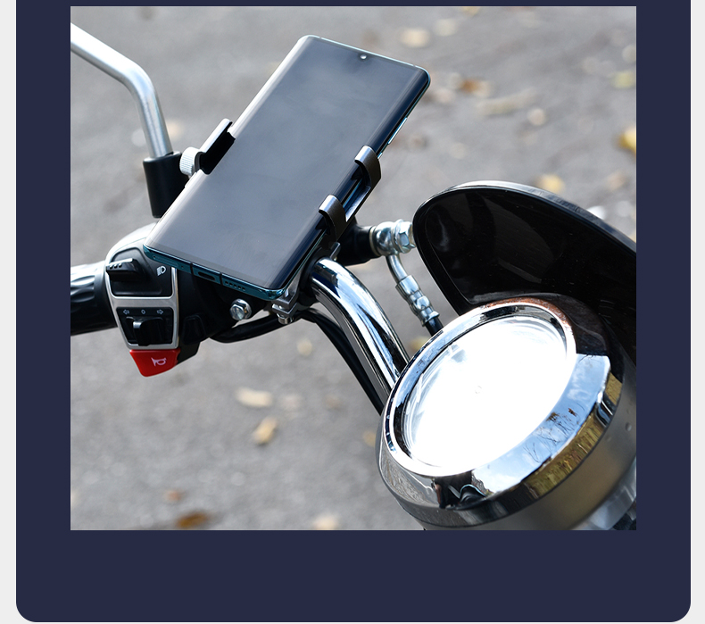 KOOLIFE Electric Bicycle Phone Holder, Motorcycle And Electric Bike Riding Multifunctional Delivery Rider-Specific Navigation Mount 13