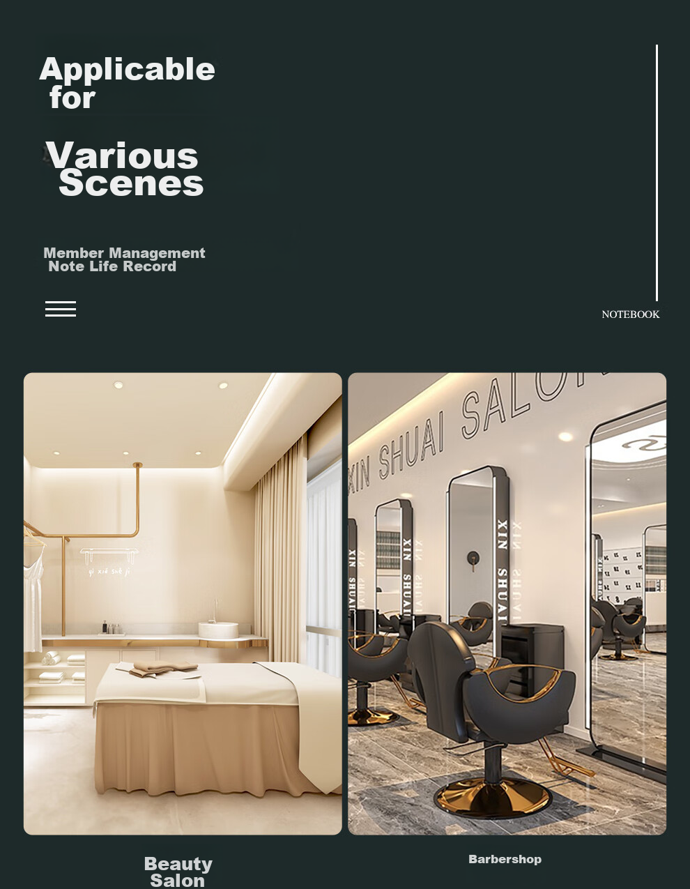 Jiaranheng Member Registration Book, Beauty Salon Customer File A4, Client Management Manual, VIP Information Registration Form, Hair Salon Manicure Eyelash Customer Record Book, Customized, Premium Light Gray 16
