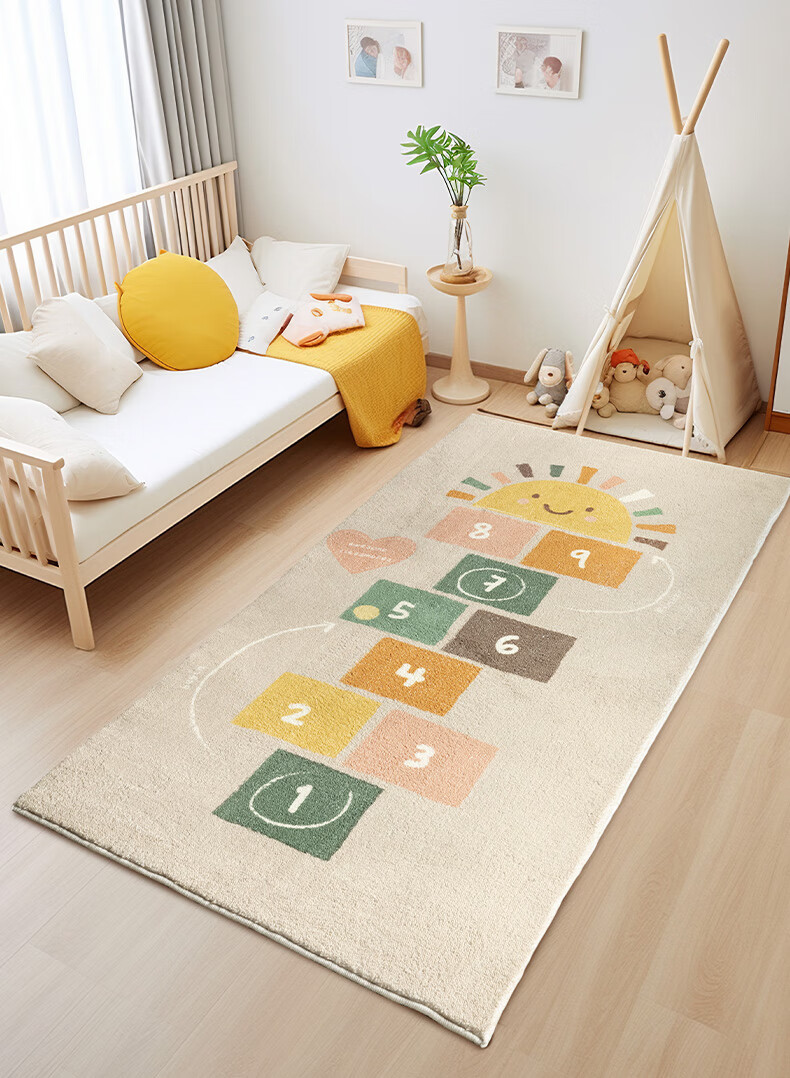 Keecy Non-Slip Kids Room Carpet Bedroom Balcony Boys Crawling Mat Thickened Wash-Free Girls Study Reading Area Rug 7