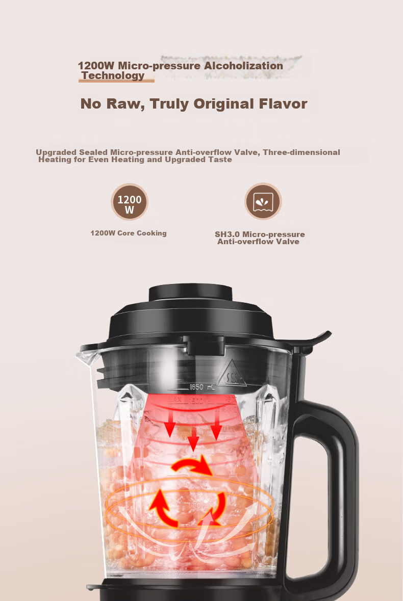 AUX Blender Soundproof Cover, Quiet Noise Reduction, Home Soy Milk Maker, Fully Automatic Food Processor, Multifunctional All-In Machine, Large Capacity Juicer, Dry Bean No-Soak Direct Grinding APD-08AD65 13