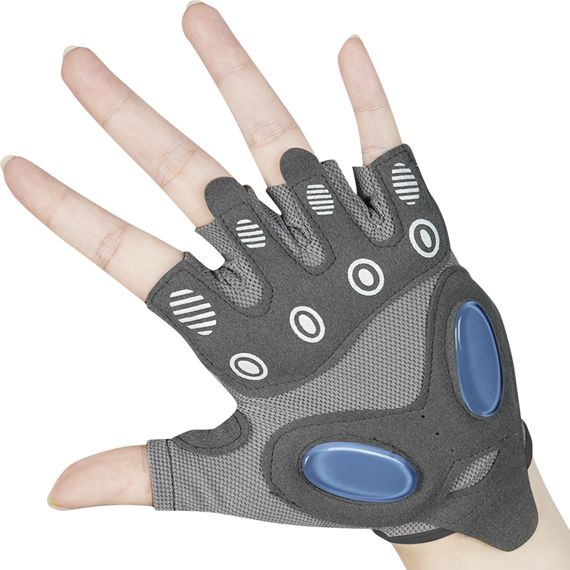 NAILEKESI N Fitness Half-Finger Gloves for Men And Women, Dumbbell Pull-Up Bar Weightlifting Training, Non-Slip Wear-Resistant Cycling Palm Protectio