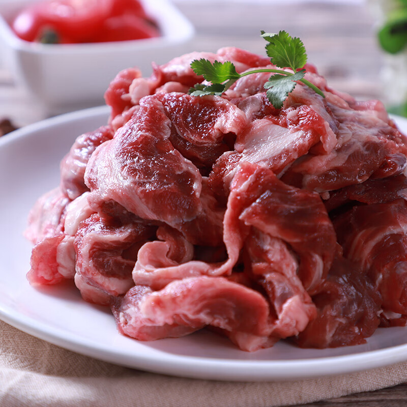 庖丁佳国产原切筋头巴脑 净重2斤 筋肉相连 冷冻谷饲清真 排酸牛肉