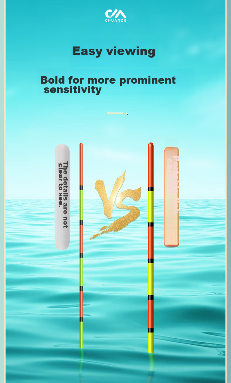 Chuanze Hollow Tail Float, All-Purpose Bold And Eye-Catching, for Big Fish, Traveling Grass Carp And Crucian Carp Float NG02-3 5