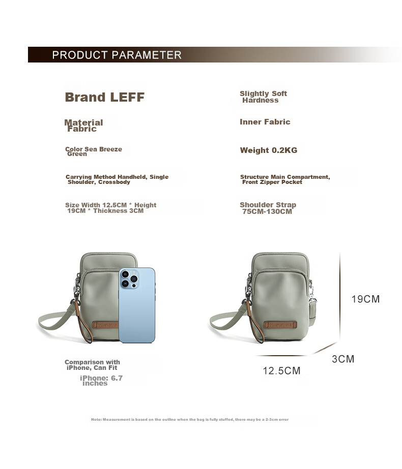 Laifu Pine Nut Phone Case for Women, Vertical Square Style, Lightweight Casual Elegant Mini Crossbody Bag, Women's Handbag, Birthday Gift 4
