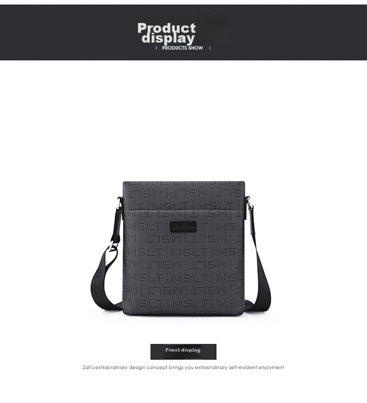 MashaLanti Business Shoulder Crossbody Bag, Portable Men's Bag, Casual Large-Capacity Small Square Bag for Men, Father's Day Gift for Husband 15