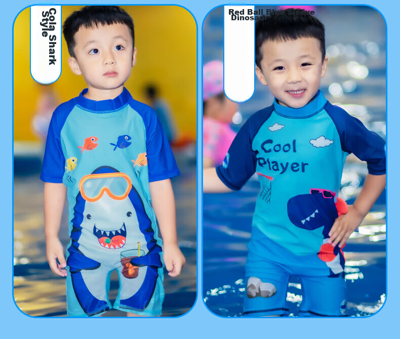 Yuke Children's One-Piece Swimsuit for Boys, Cute Swimwear for Toddlers And Young Boys, Baby Boy Swimming Costume 10