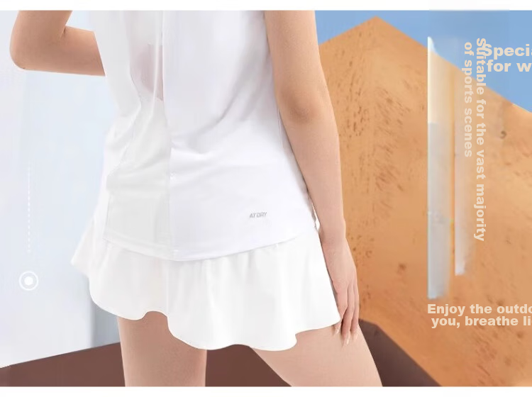 Li-Ning Yoga Wear for Women, Mesh Back Short-Sleeve Top, Athletic Running Fitness Clothing, Fashionable And Slim-Fit 4