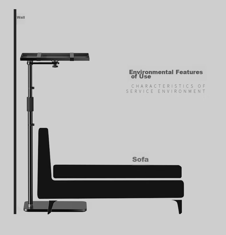 KUAIDUOXIAOWU Projector Stand Floor Tray Bedside No-Drill Wall-Mounted Hidden Projector Mount Universal for XGIMI, Jmgo, Xiaomi, Epson, BenQ, Aoe, Dangbei And Others 15
