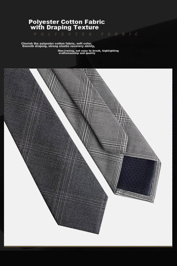 FitonTon Wedding Banquet Tie for Men, Business Style, 7.5cm Hand-Tied Tie, Gift Box, New Year And Valentine's Day Present 3