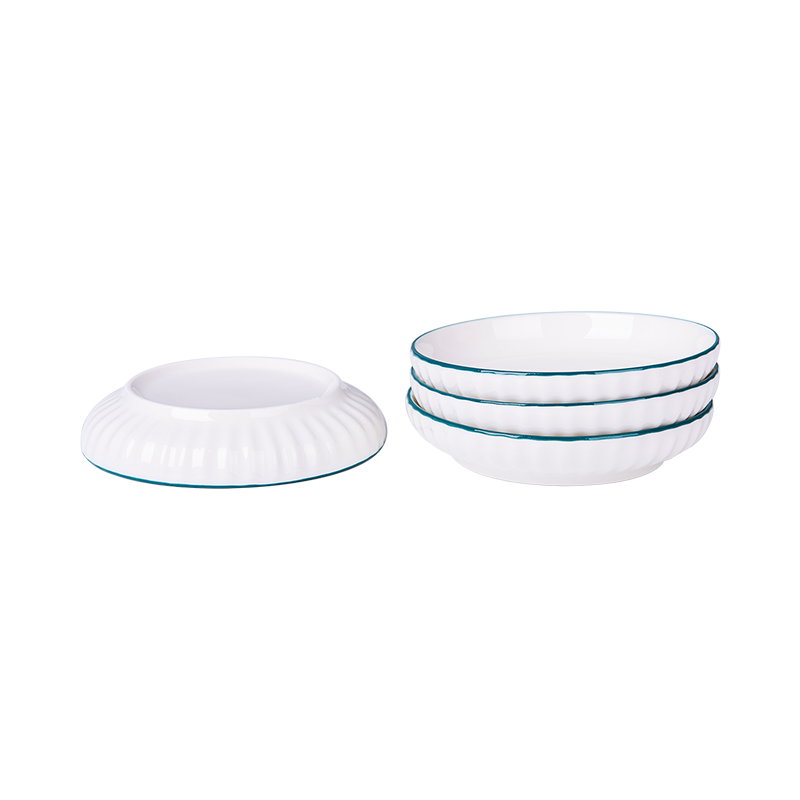Chuanqi Small Plates, 4 Inches, Set of 4, Dipping Plates, Ceramic Bone-Dish Plates, Side Dish Plates, Shuanghua