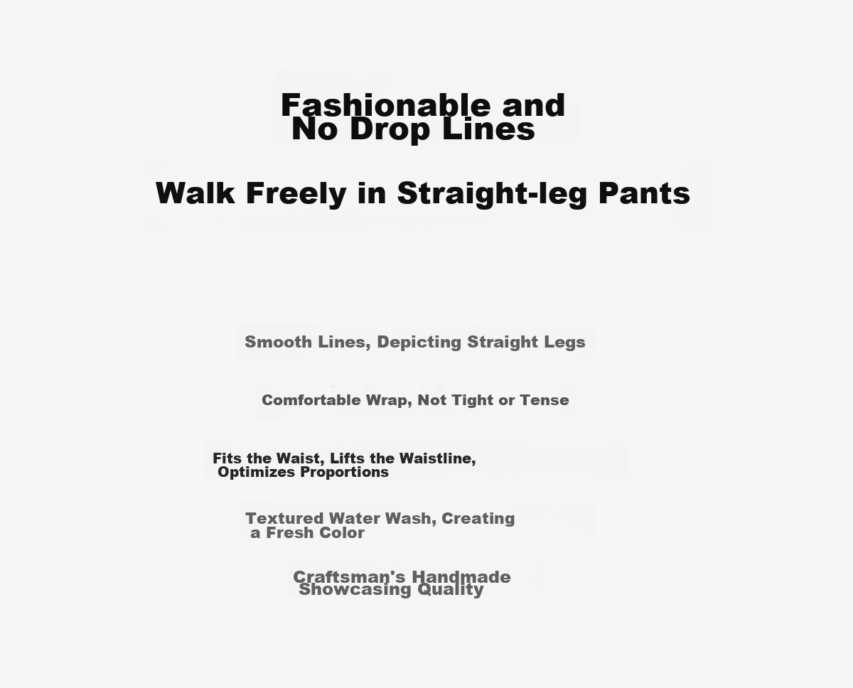 Chushen Women's High-Waisted Vintage Slim-Fit Jeans with Stylish Design And Functional Pockets, Straight-Leg Trousers S143N1001 4