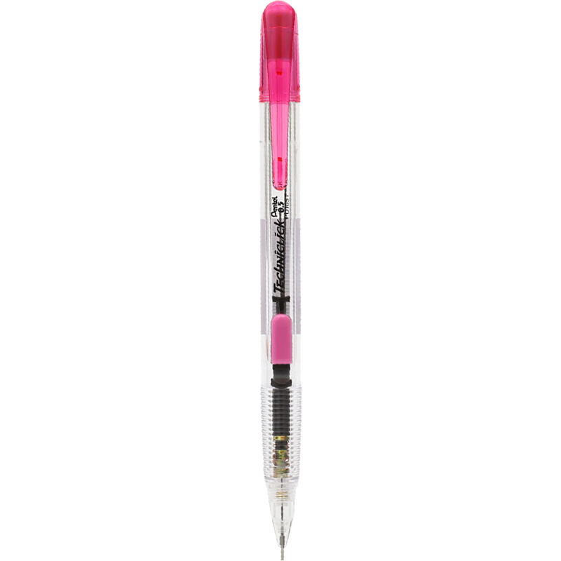 Pentel PD105T Side-Button Mechanical Pencil, 0.5mm, Student Writing And Activity Pencil with Eraser, Japanese Stationery, Pink, Single Pack