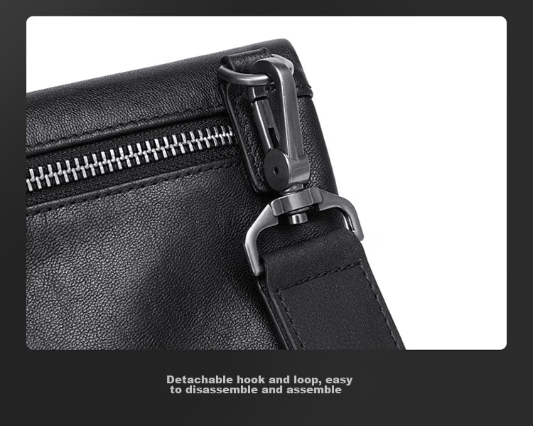 GOLF Shoulder Bag for Men, Top-Grain Leather Crossbody Bag with Multiple Card Slots, Handbag with Dual Use for Phone And IPad, Business Bag for Me 26