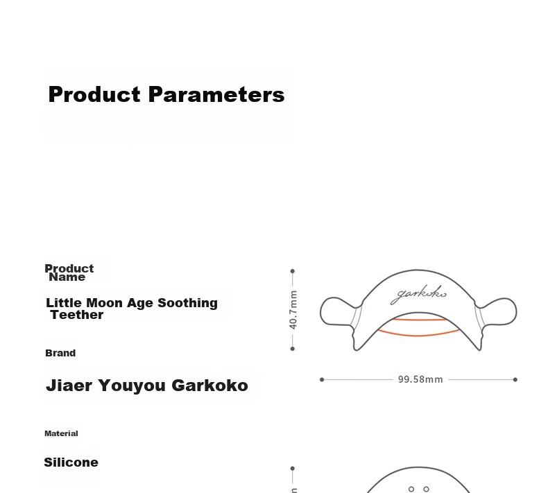 Garkoko Teether for Babies 2-3 Months And Above, Anti-Thumb Sucking, Soothing Silicone Teether for Infants And Toddlers 44