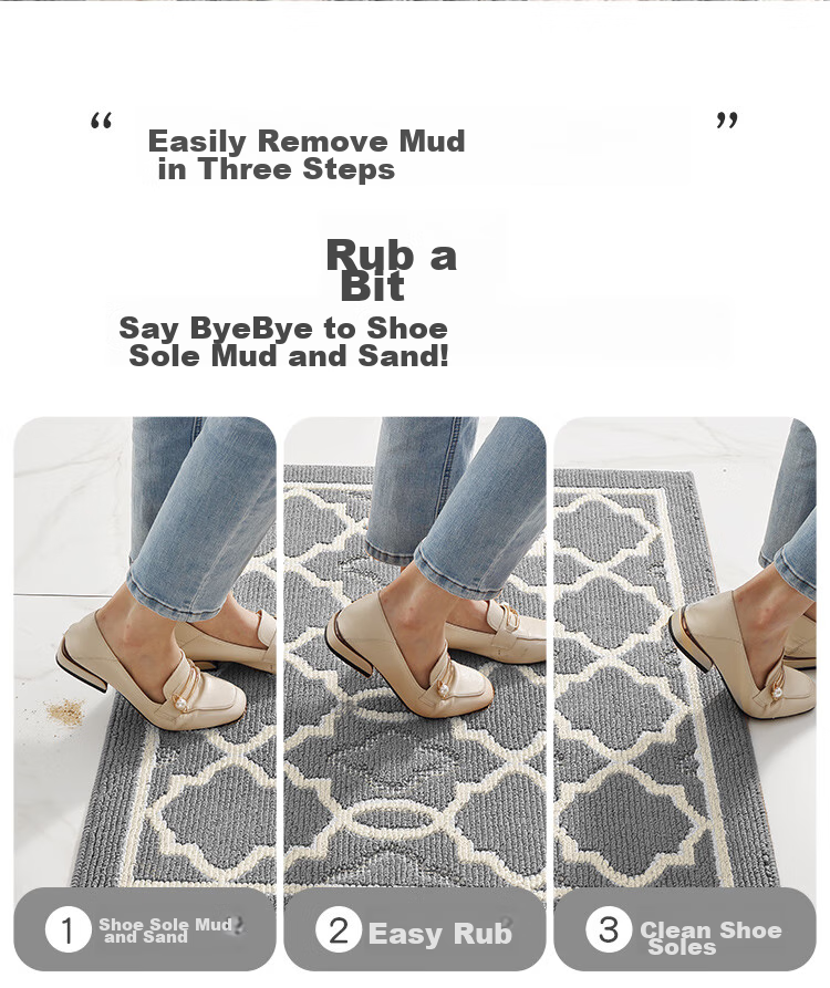Dajiang Entrance Mat, Doorway Rug, Luxurious High-End Foyer Mat, Indoor Door Mat, Entrance Mat, 90x150cm 5