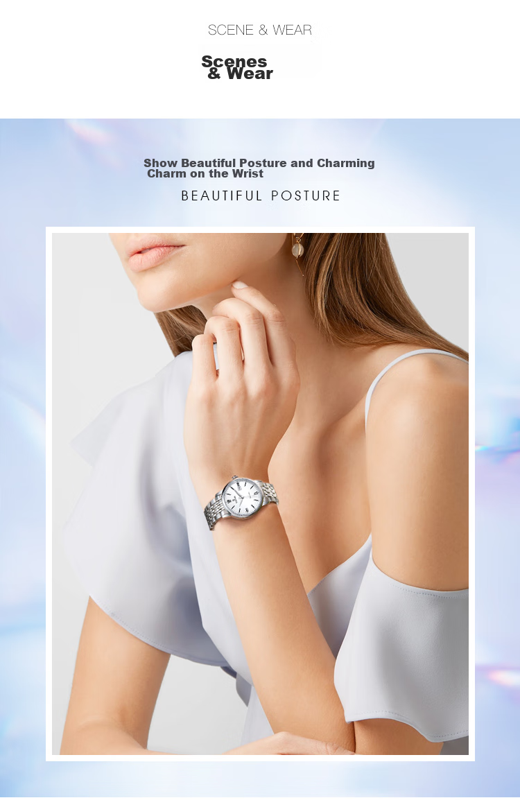 EBOHR Women's Master Series Watch, Exquisite Solid Mechanical Couple's Watch, Birthday And Holiday Gift, 36140121 5