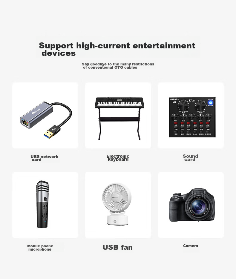 BIAZE Apple OTG Adapter, Lightning to USB Female Converter, IPad Mini IPad Accessory, Aluminum Alloy, Blue 14