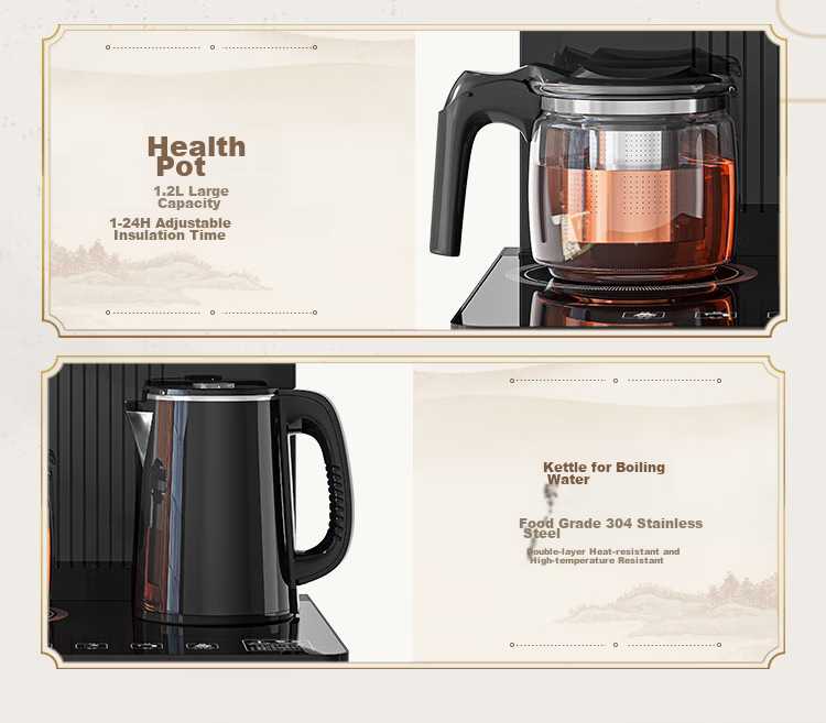 MeiLing Smart Voice Tea Bar Machine Home Multifunction Remote Control Bottom Placement One-Key Temperature Selection Touch Screen Full Chain Antibacterial Hot and Cold Water Dispenser MY-DA6501B 3