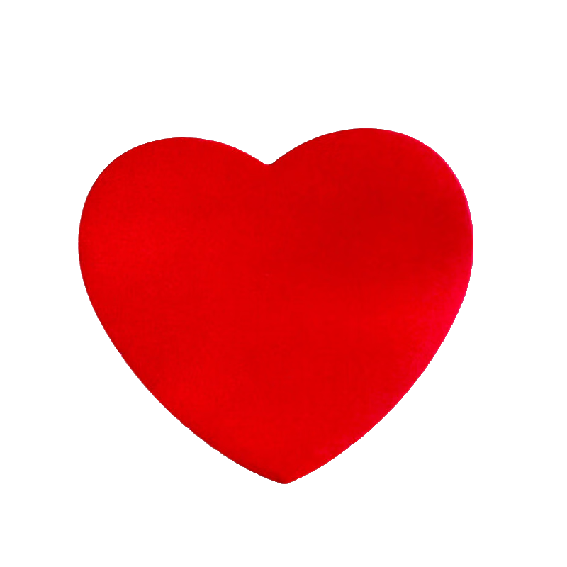 Fenshang Red Heart-Shaped Sticky Notes, Cute Design Fluorescent Memo Pads, Instant Notes, Reminder Stickers, Self-Adhesive Message Paper, Self-Stick Message Book, Approximately 100 Sheets, 7*7cm