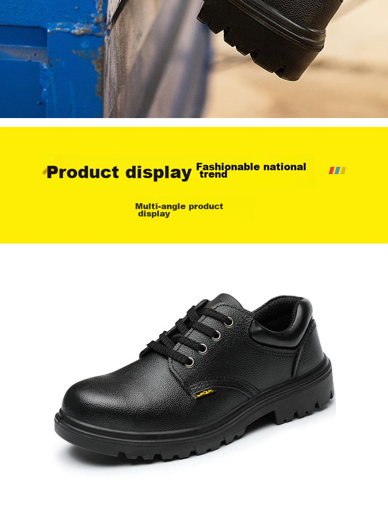 FUCHENG Safety Shoes for Men, Functional Footwear with Steel Toe Cap, Anti-Smashing And Puncture-Resistant, Comfortable And Breathable Work Shoes 012 Size 43 15