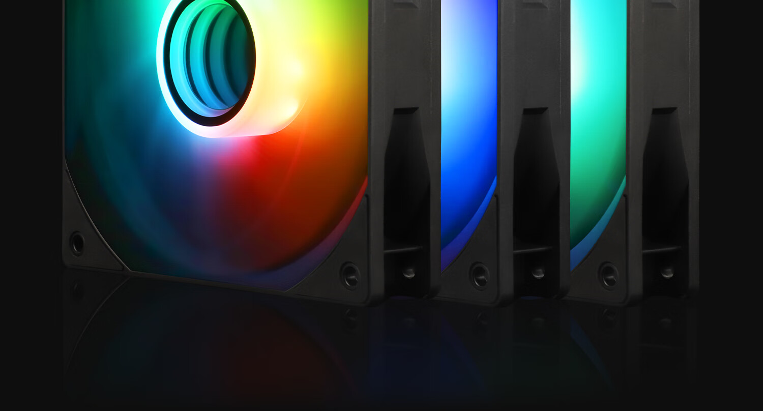 Thermalright TL-C12B V3 X3 Black ARGB 12cm Case Fan, Infinite Mirror Light Fan, RGB Fan, 4PIN PWM Speed Adjustable Fa 3