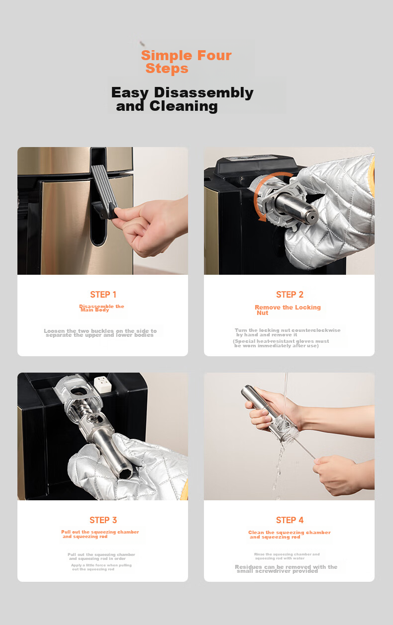 Westinghouse Automatic Home Vegetable Oil Press, Intelligent Cold And Hot Dual-Press Small Stainless Steel Oil Extractor WOP-KP0202 20