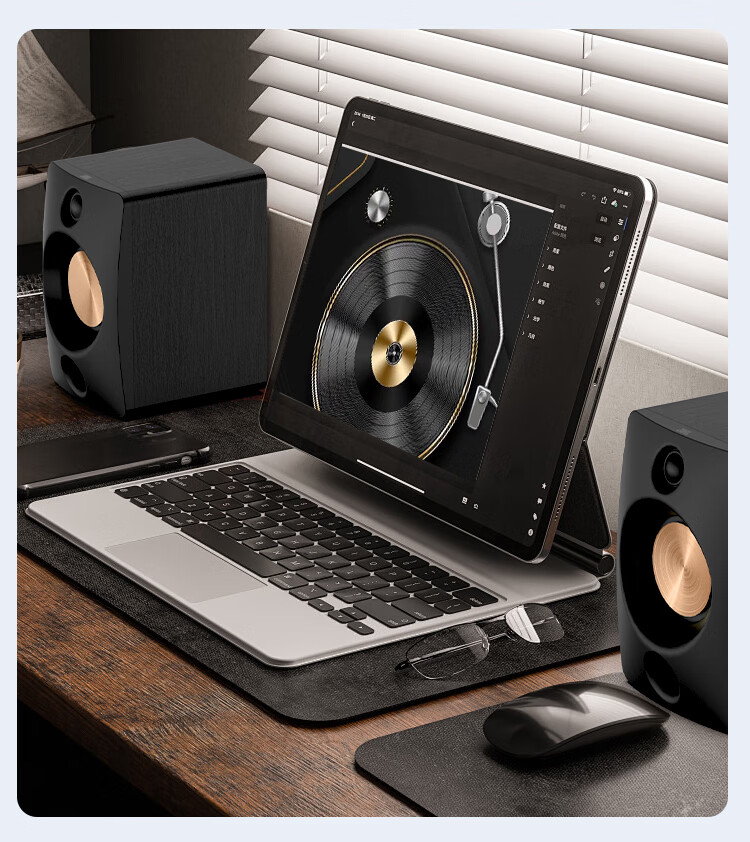 JBL CM500 Stereo Bluetooth Speaker, High-Quality Desktop Indoor Computer Speaker, Wired Active Monitor Gaming Speaker, White 5