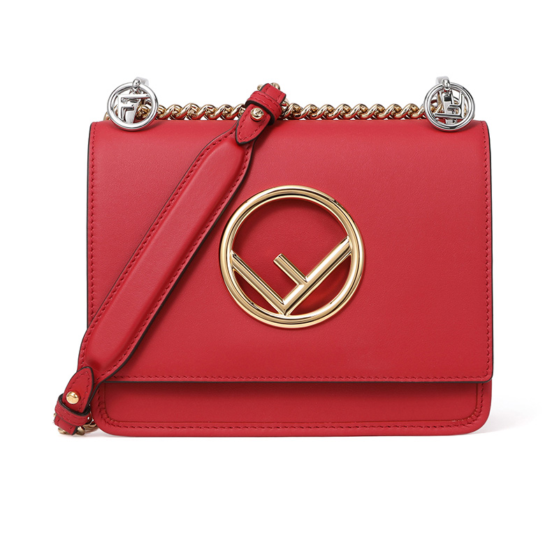 fendi 芬迪 女士kan i系列红色牛皮时尚单肩包 8bt286 a3qx f0mvv