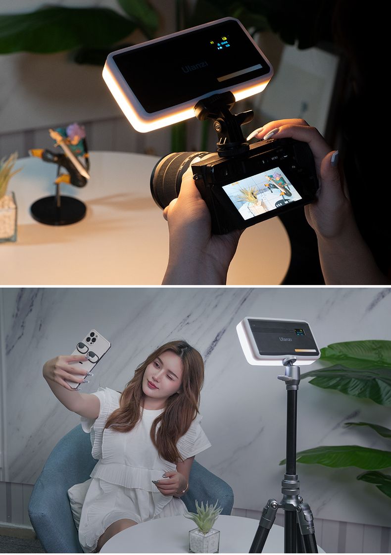 Ulanzi K20 RGB Fill Light Portable Full-Color Photography Light LED Desktop Panel Light Compatible with Phones And Cameras for Night Photography, Video Recording, Live Streaming, Outdoor Shooting, And Backlighting 11