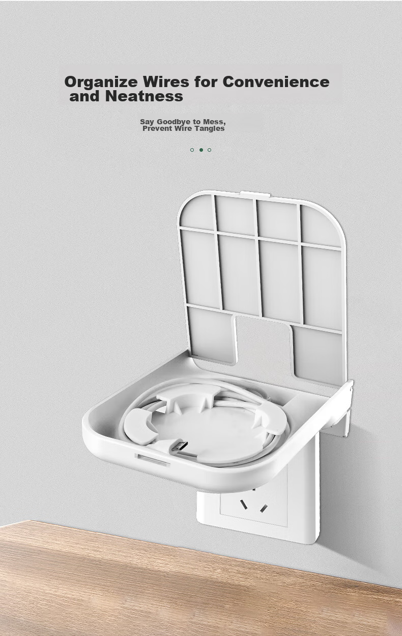 Zhiercheng Socket Panel Storage Rack, Smart Speaker Stand Camera Bracket, No Drilling Required, Can Hide Wires, Suitable for Xiaolai Xiaodu And Other Smart Speakers, Cameras, Ornaments, And More 5
