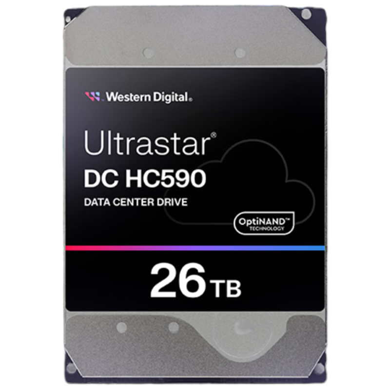 Western Digital (WD) 26TB Enterprise-Grade Helium Mechanical Hard Drive HC590 SATA 7200 RPM 512MB CMR Vertical Server Hard Drive, 3.5-Inch WUH722626ALE6L4