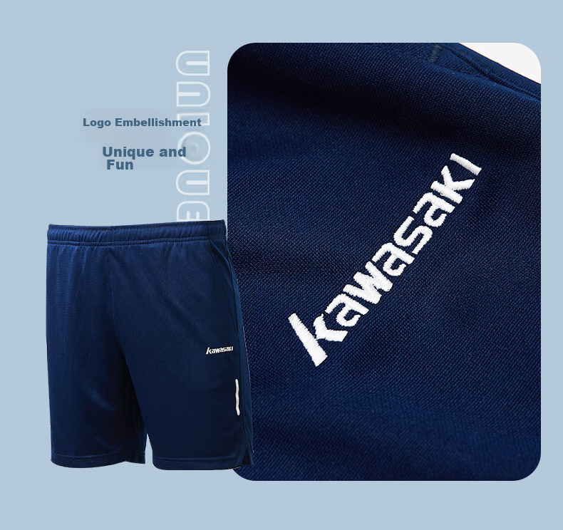 KAWASAKI Badminton Shorts Unisex Quick-Dry Lightweight Sports Pants Q3681 White 3XL 10