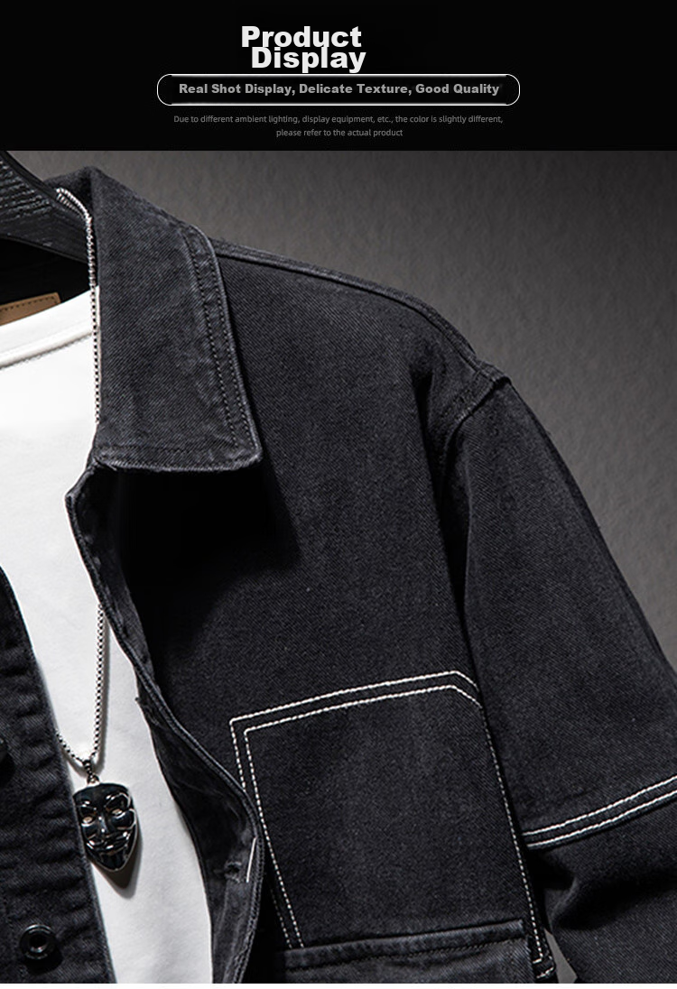 Zengzhi [Spring And Autumn New Style] 2026 Men's Denim Jacket, Men's Outerwear, Workwear Jacket, Cardigan, Denim Coat 6