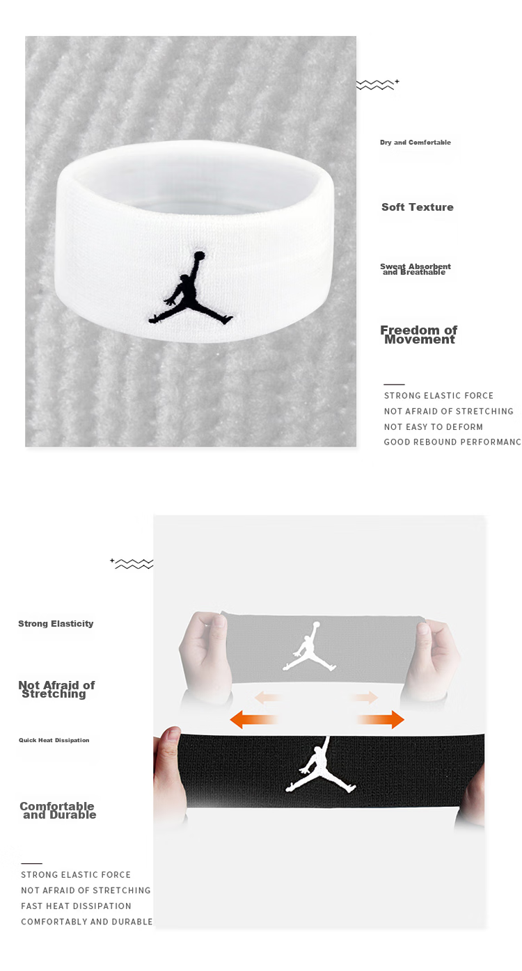 NIKE Sports Headband, AJ Flyer Headband, Sweat-Absorbing Band for Men And Women, Head Protection And Sweat Prevention Headband, J0003604001OS 9