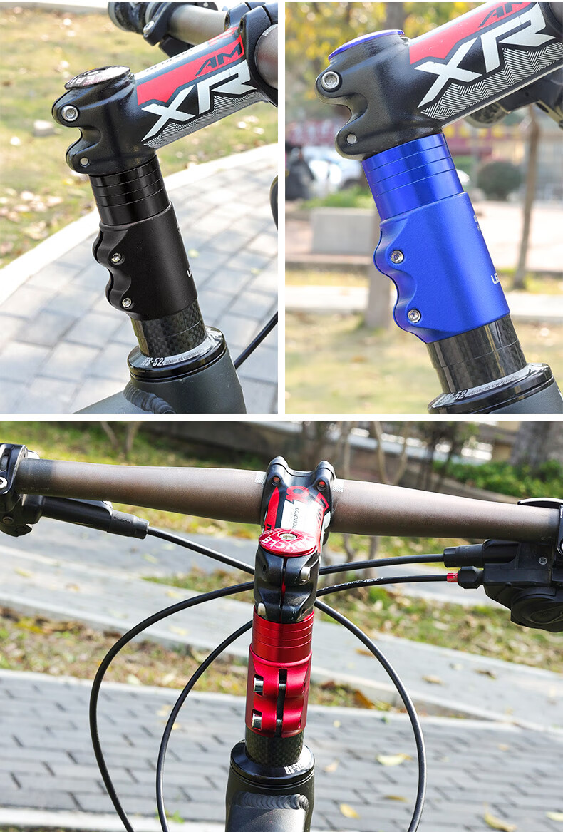 LEBYCLE Mountain Bike Handlebar Riser, Adjustable Stem Extension, Handlebar Heightening Accessory, 150MM Spacers, Installation Tools 18