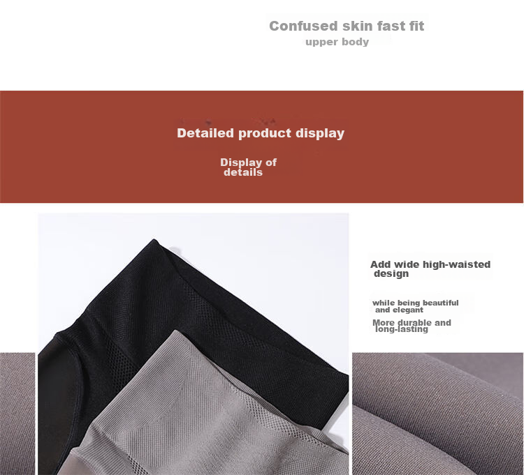 LangSha Women's Leggings for Spring And Summer, Thin Fleece-Like Seamless Pantyhose, Flight Attendant Gray, Skin-Translucent, High-Waisted Tummy Control And Butt-Lifting Pants, Gray with Seamless Cuff 19