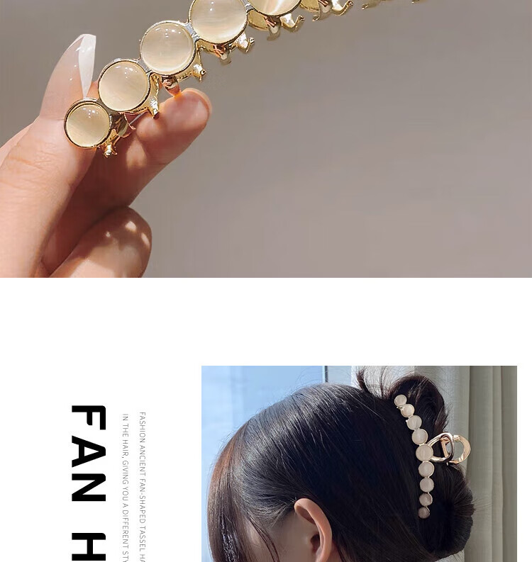 Guna Wheat Ear Hair Clip Back of Head 2026 New Shark Clip Bun Claw Clip Gift Box Birthday Present for Girlfriend Wife 14