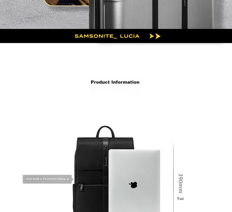 Xinxiuli Casual Fashion Backpack Laptop Bag, 13.3-Inch, for Men And Women, Flip-Top Design, Lightweight TM7*015 7