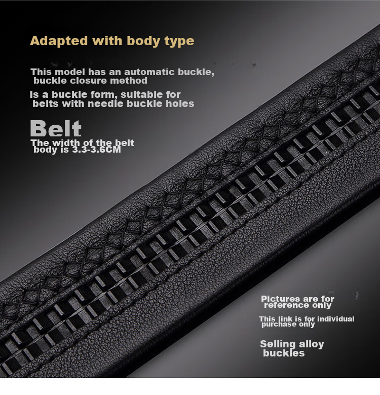 CROCODILE Valentine's Day Gift for Men, Single Automatic Buckle, No Strap, Alloy Leather Belt Buckle with Card Slot, Wearable K 11