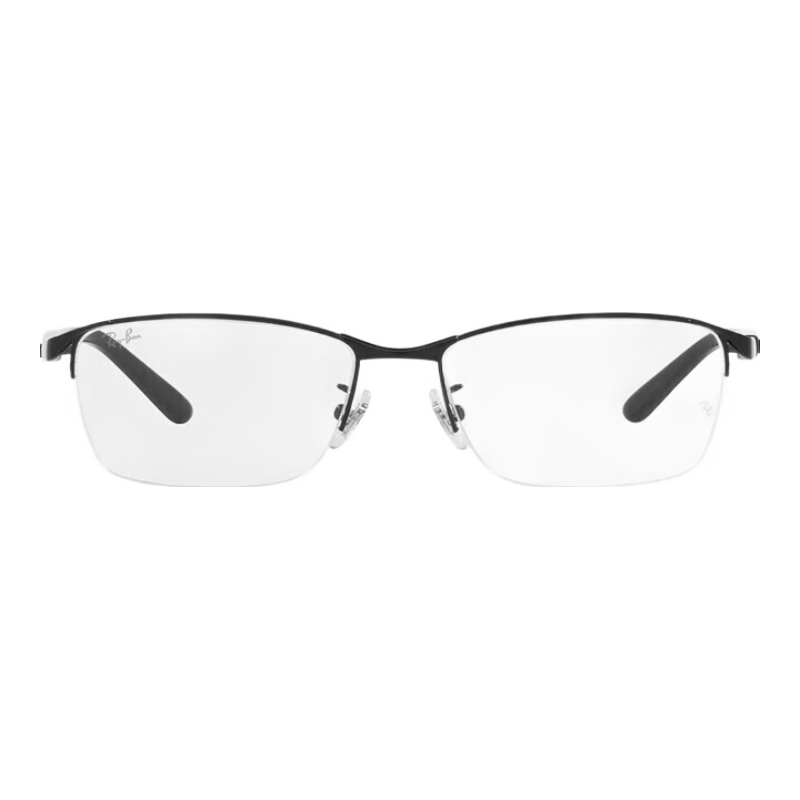 RayBan Optical Frame Rectangular Style for Men And Women, Myopia Glasses Frame 0RX6501D 2503 Matte Black Frame Size 55 Gift