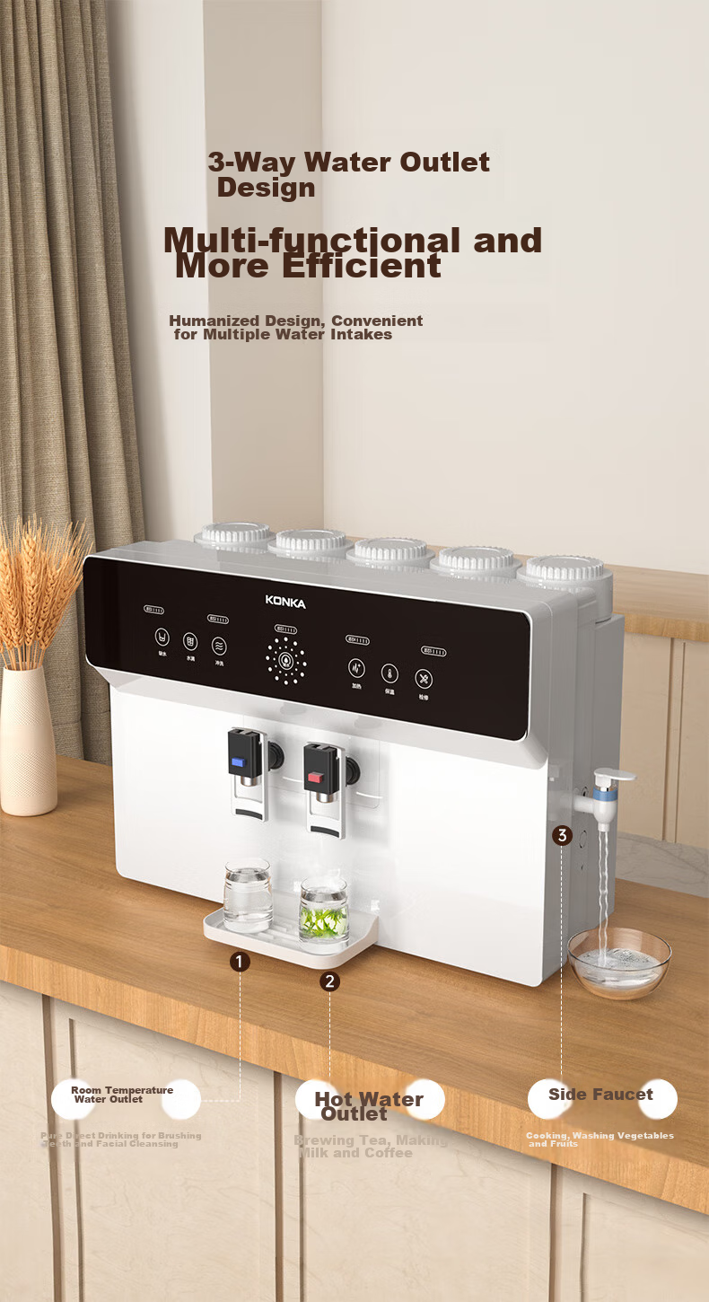 KONKA Water Purifier for Home Direct Drinking, RO Reverse Osmosis Direct Drinking And Heating All-In Machine, Wall-Mounted Or Countertop Filter, 100G All-In Water Purification System [On-Site Installation] KRO-J100 15