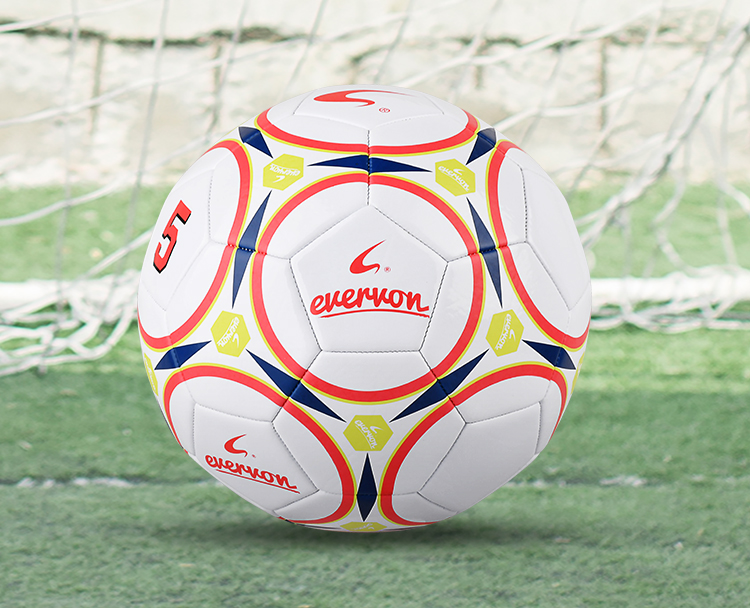 EVERVON Soccer Ball for Children And Adults, Training Standard, Durable Machine-Stitched Football, Size 5 PVC Football, EFP5-883 11