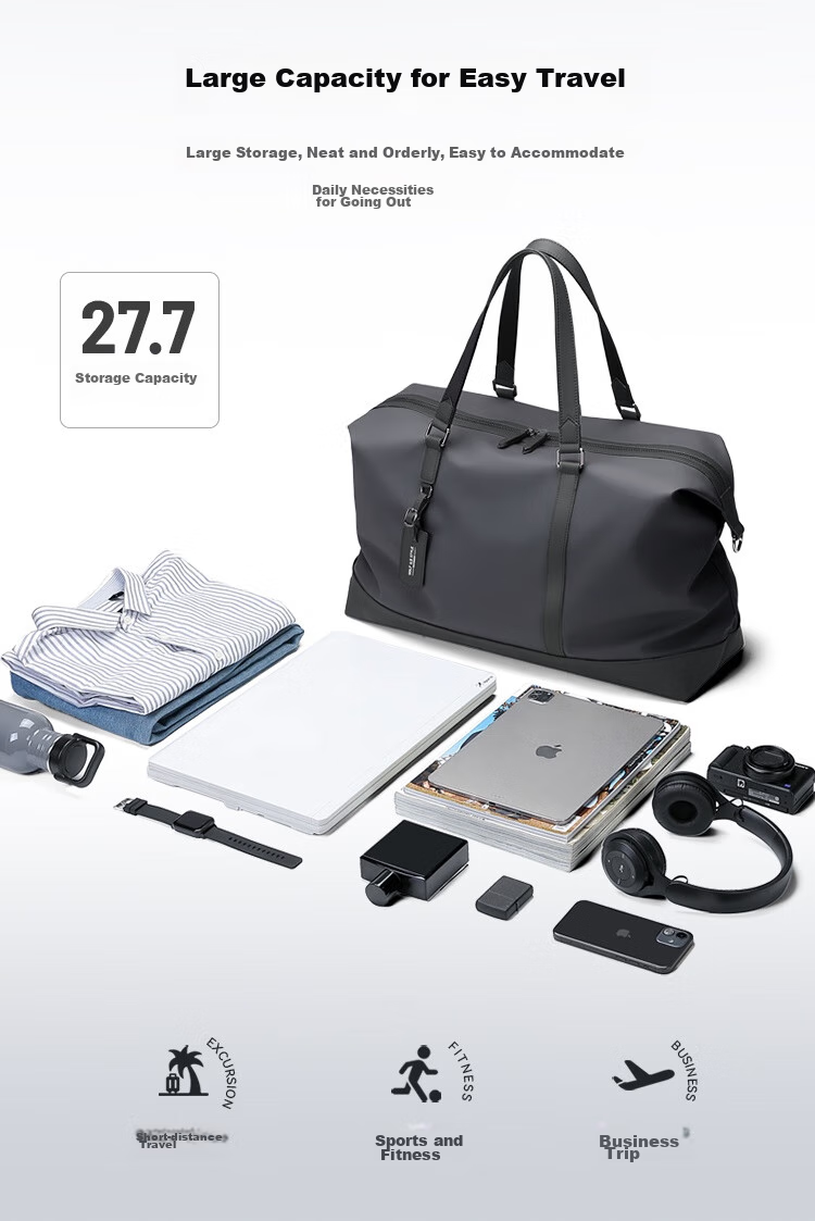 GOLF Large Capacity Travel Bag, Casual Sports Fitness Bag, Men's Handheld And Shoulder Luggage Bag, Short-Trip Business Trip Bag, Travel Bag 7