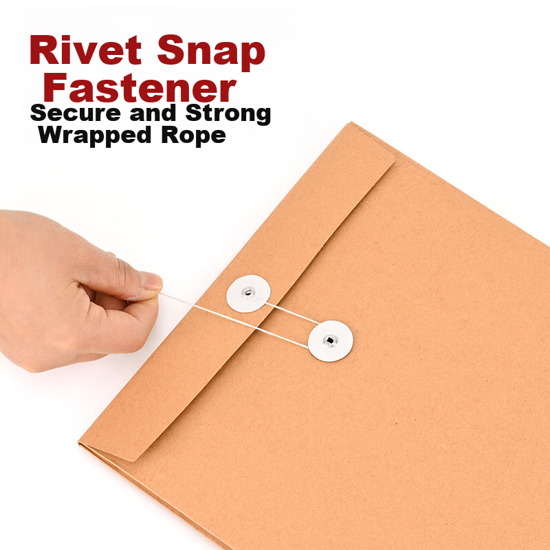 Taidang 25-Pack 4cm Thickened 250g Kraft Paper File Folders A4 Document Bags Contract Storage Bags TA02107-25