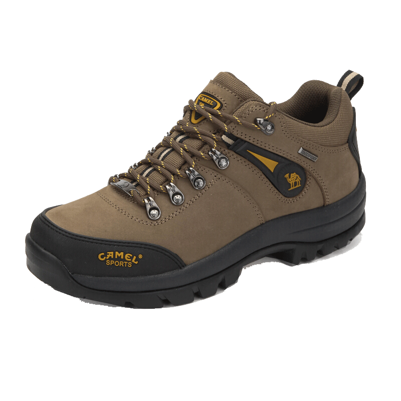CAMEL Outdoor Hiking Shoes for Men, Durable Trekking Boots, Cowhide Outdoor Shoes A63202a6015 Brown Size 40