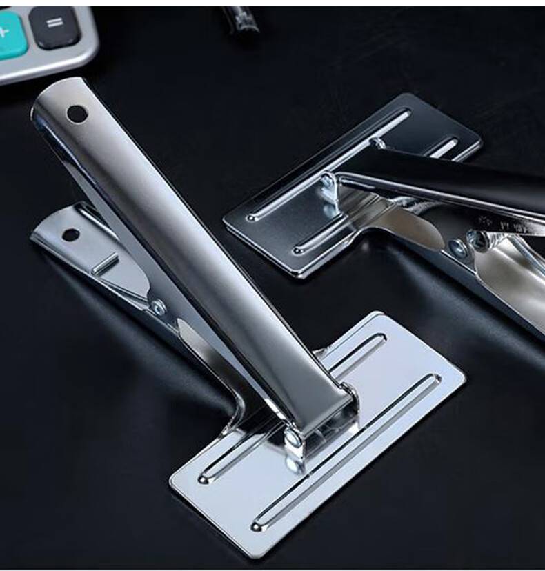 Kelangxinsheng Extra-Large Voucher Binding Clamp, Strong Accounting Document Clip, Thick Bill Holder, Financial Office Assistant Tool 8