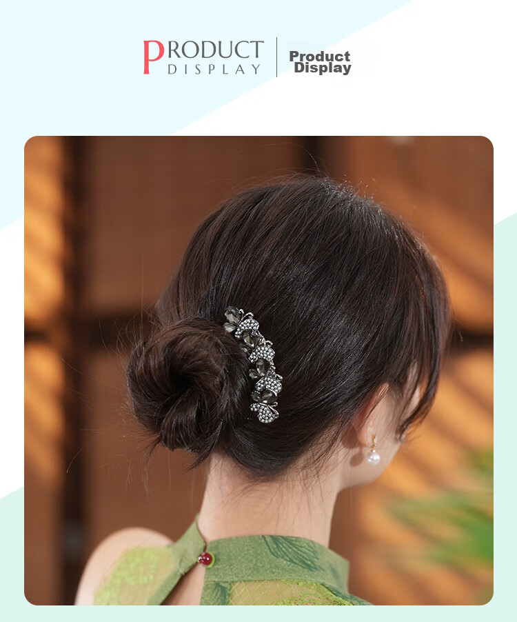CHIMERA Hair Bun Maker, Back-Of Hair Clip, High-End Hair Accessory for Women, Hair Comb, Birthday Gift for Girls 22