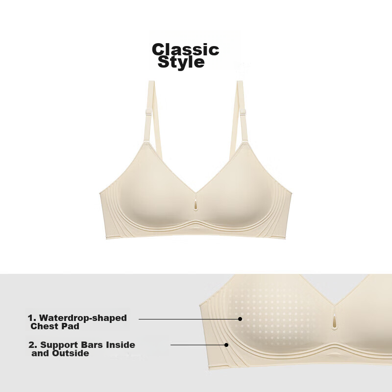 Бюстгальтер NEIWAI 3D Smile Soft Support, бесшовное женское нижнее белье, беспроводной комфортный бра без чашек