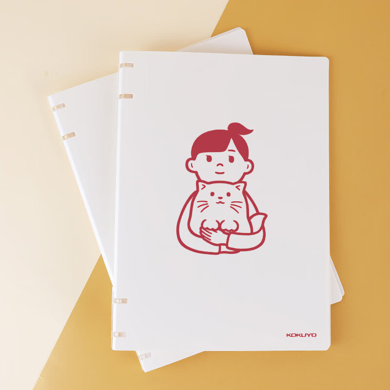 KOKUYO Noritake Designer Collaboration Student Loose-Leaf Notebook, Four-Hole A5 Size, 10 Sheets, Red, WSG-RU2XP72R